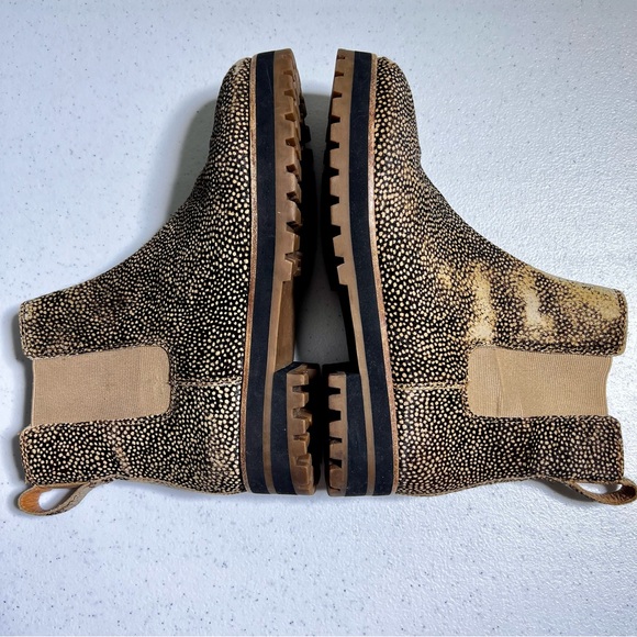 Madewell The Ivy Chelsea Boot in Mini Dot Calf Hair (Toffee Multi) - Picture 5 of 9